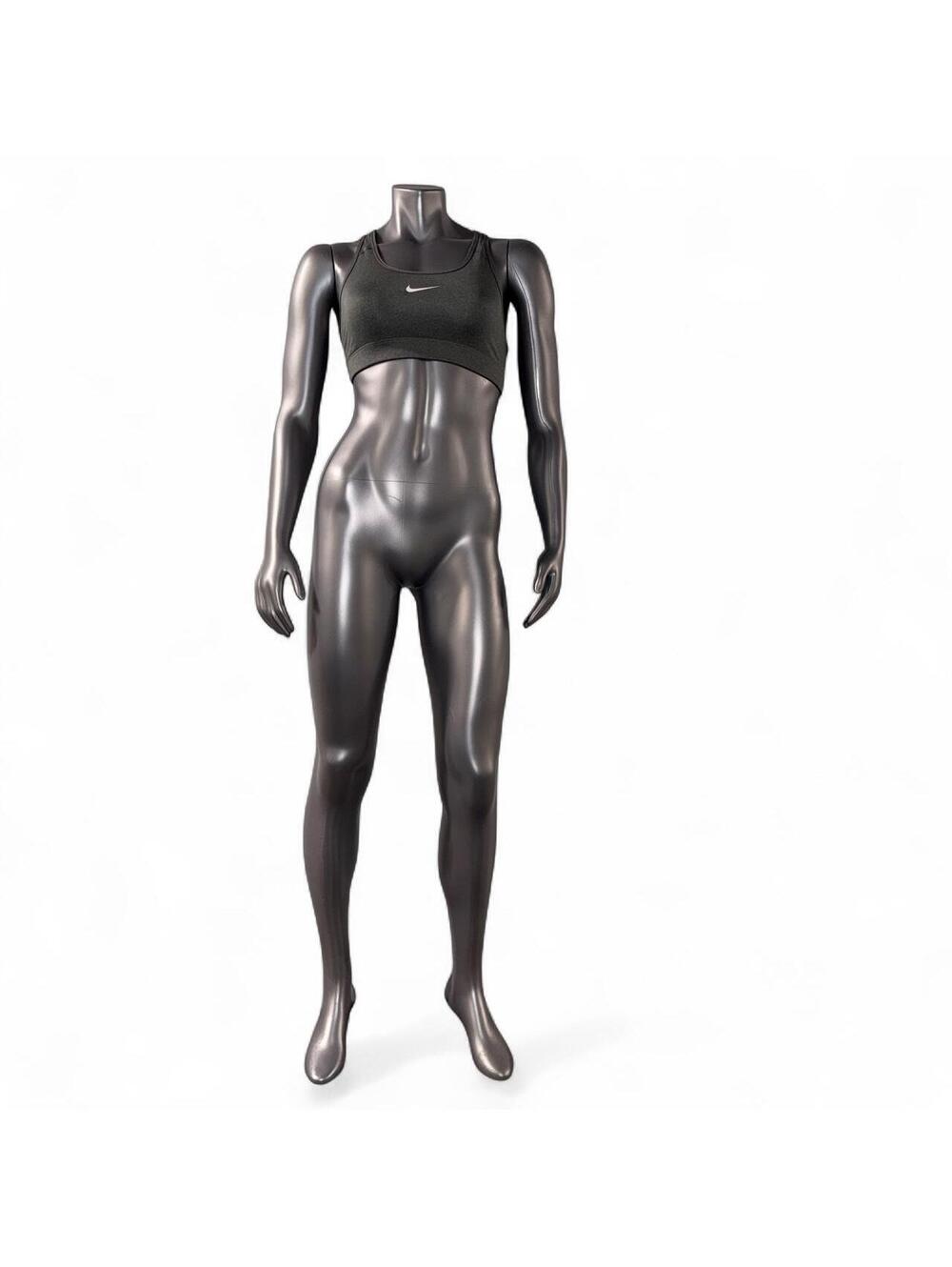 NIKE PRO Charcoal Gray Racerback Sports Bra